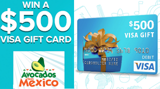 $500 Visa Gift Card Giveaway From Avocados From Mexico - 115 Winners ...