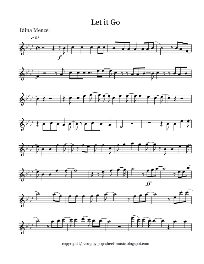 Free Printable Flute Sheet Music For Popular Songs
