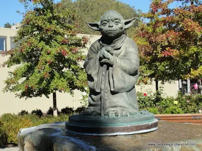 Yoda statue in Imagination Park in San Anselmo, California