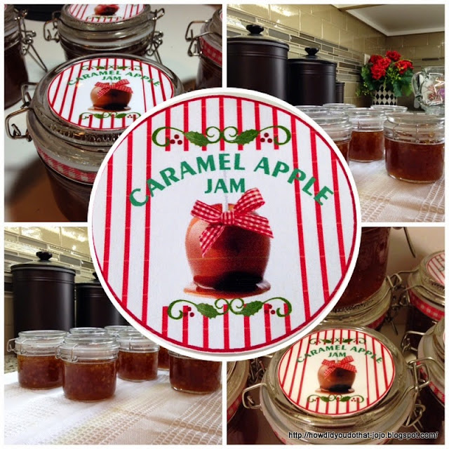How'd You Do That? CARAMEL APPLE JAM + LABELS TO PRINT