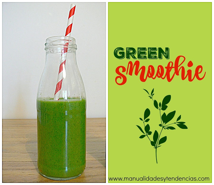 Receta de green smothie o batido verde