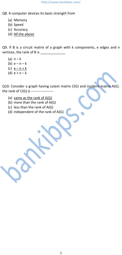 specialist officer previous year question paper