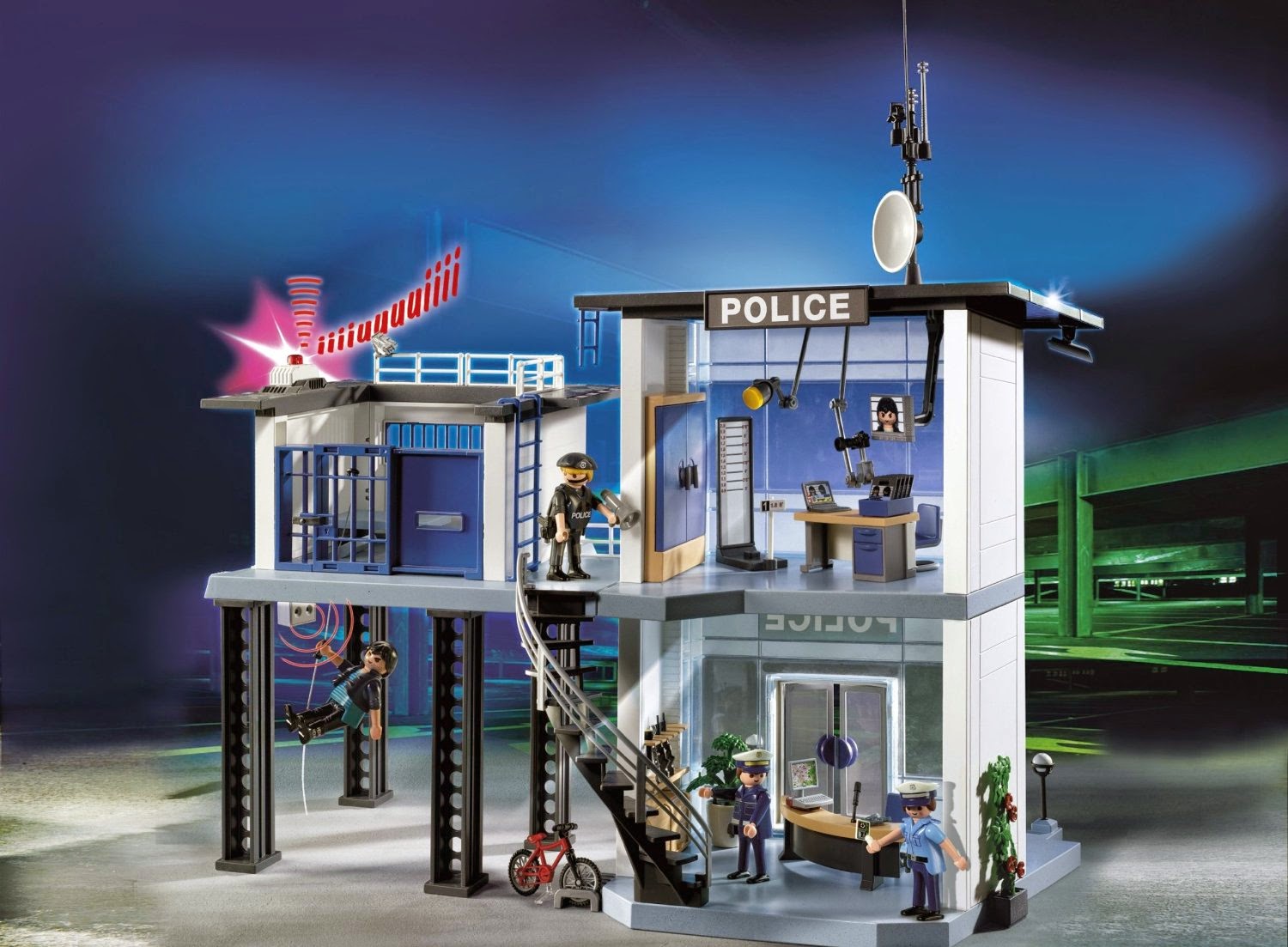 PLAYMOBIL 3 PZ capelli neri-ref A1-77