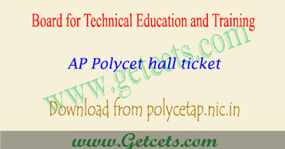AP POLYCET hall ticket download 2024-2025 @polycetap.nic.in