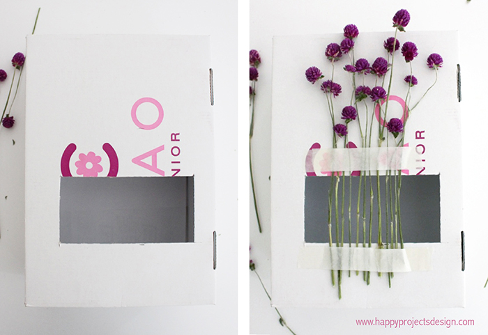 telar con flores secas