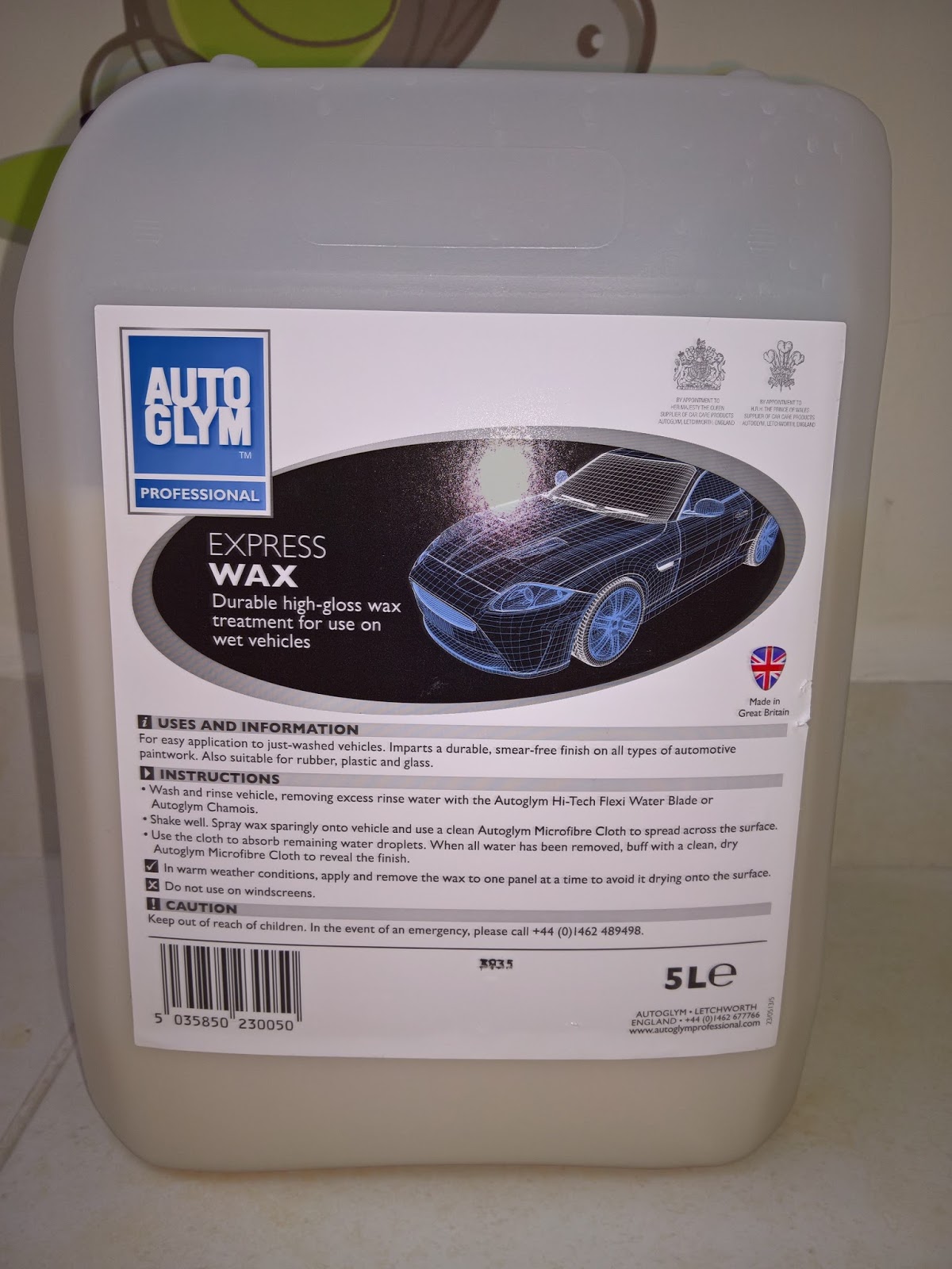 Autoglym Automotive Express Wax Car Care Polish 5L AUTEW5