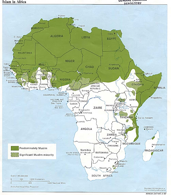 Islam in Africa Map