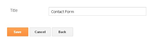 Blogger contact form widget