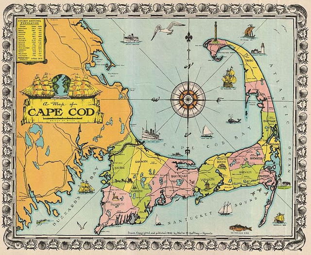 Walter M.Gaffney Map of Cape Cod