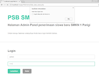 Update Aplikasi PSB : Perbaikan Halaman Login Admin dan Session