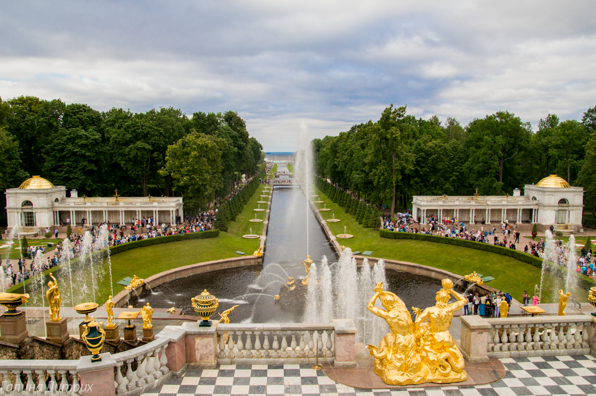 Большой каскад Петергоф фото