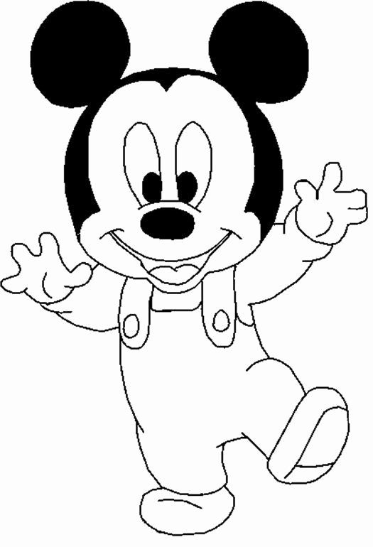 Tranh tô màu chuột Micky khi còn nhỏ