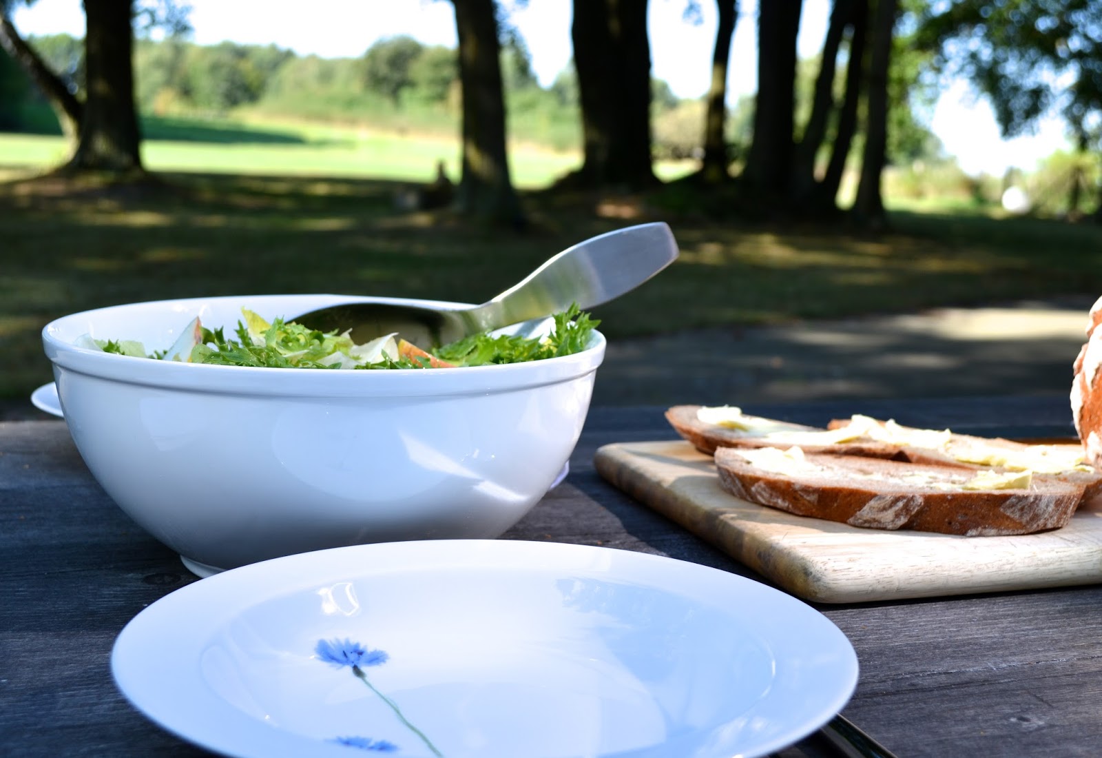 clubzimmer: Endivien-Salat mit Birne &amp; Gorgonzoladressing