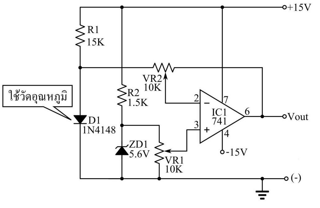 Temperature Sensor Circuit using 1N4148 diode Trail Projects