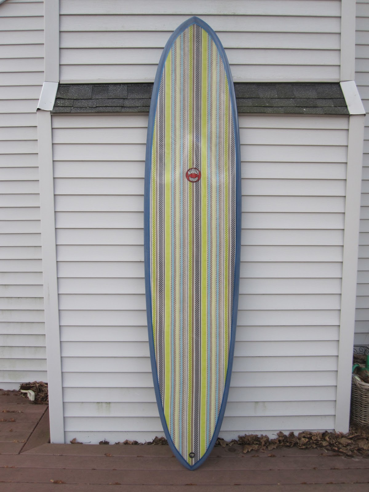 Mahady Surfboards 8'8' x 22" x 2 3/4" step deck full cloth inlay
