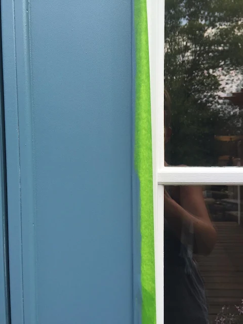 painting a door with glass