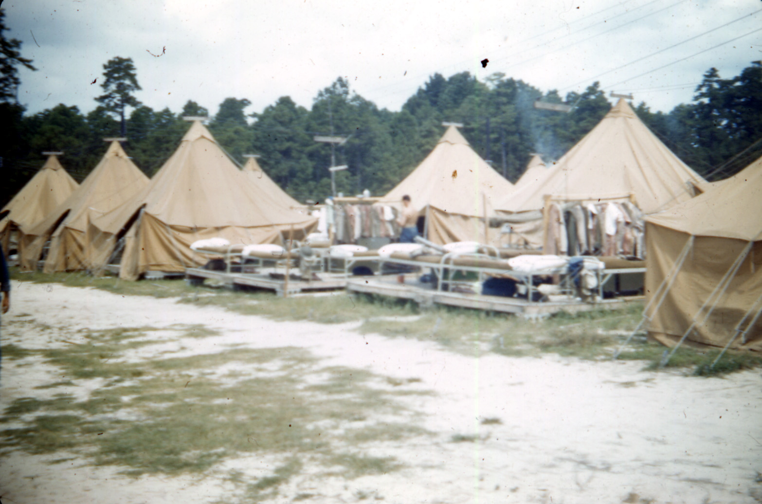 Grandpa's Army Barracks life and camping at Fort Jackson more rare