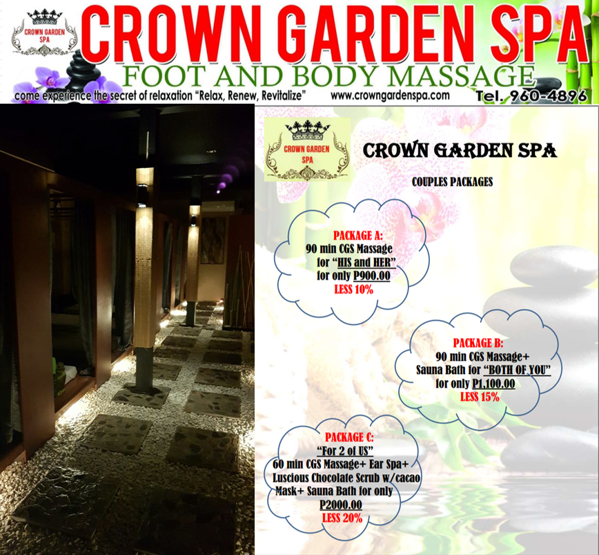 Crown Garden Spa Massage in Kamuning, Quezon City, Manila