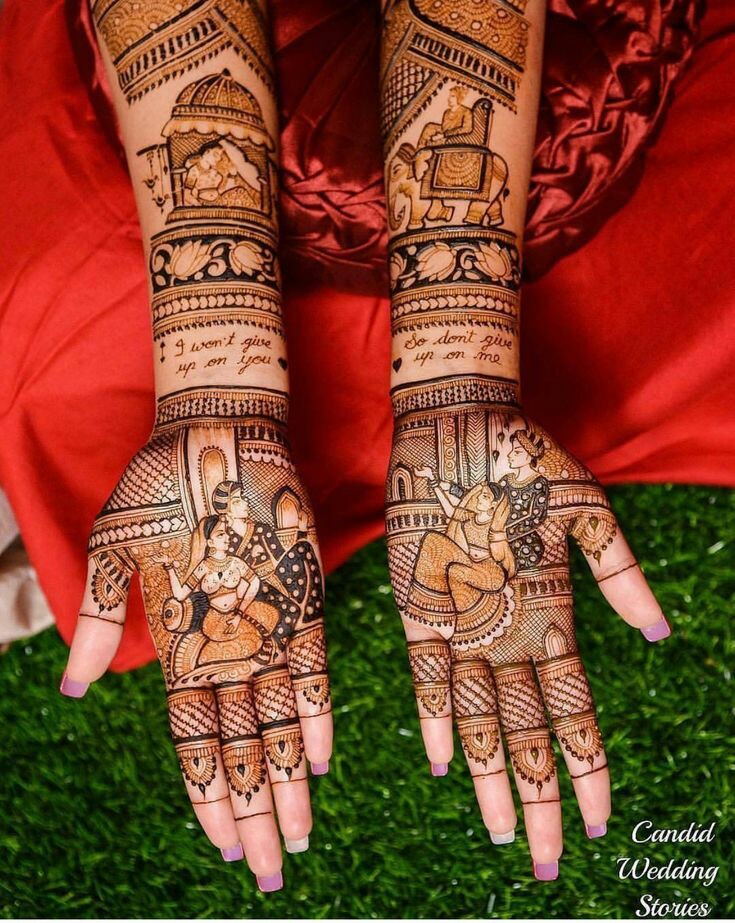 Details 72+ mehndi design bridal dulha dulhan super hot - seven.edu.vn