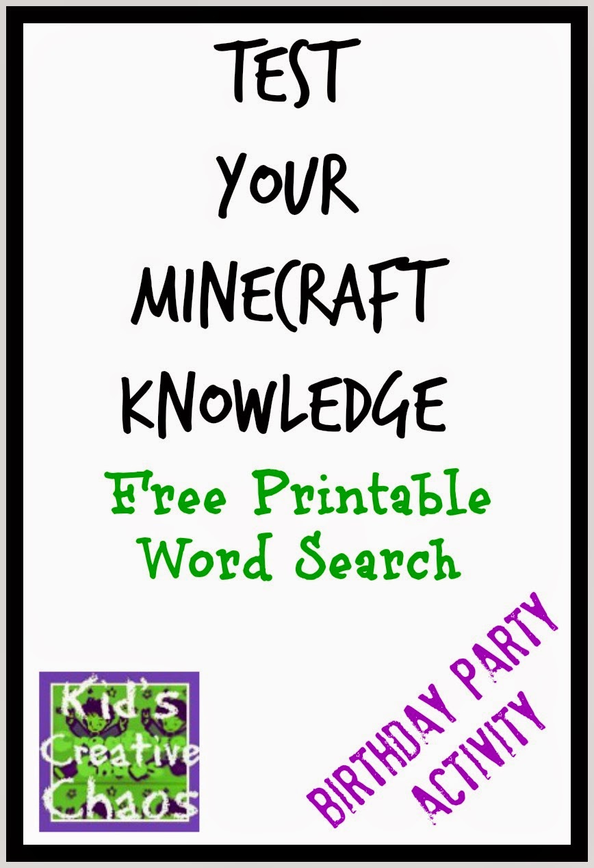 Free Printable Birthday Word Mining Game