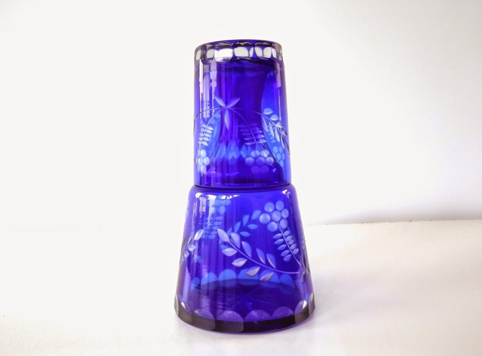 Still Stunning Vintage Resale Vintage Bedside Night Carafe Set