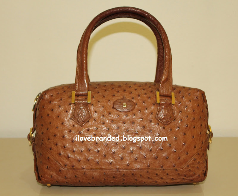 I Love Branded: Bally Ostrich Satchel Bag (SOLD)