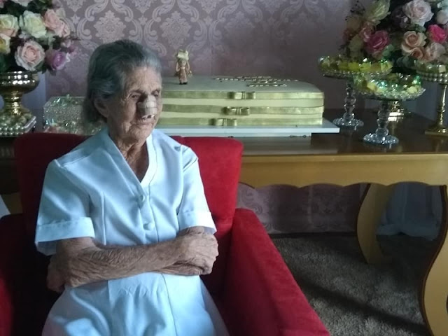 Dona Chiquinha Melquiades Completou 100 anos de vida em Riacho dos Cavalos 