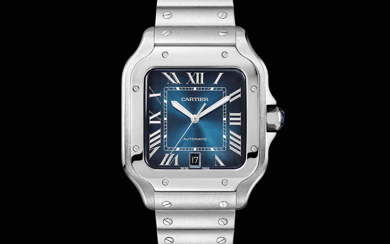 Pre-SIHH 2019: Cartier - Santos de Cartier Blue Dial | Time and Watches ...