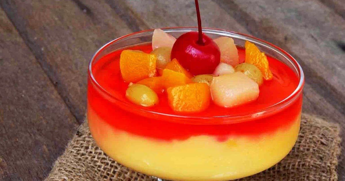 syapex kitchen Puding Lapis Jelly