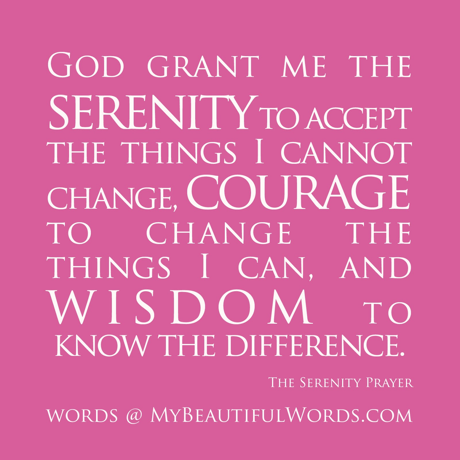 Serenity Prayer Tumblr Serenity Prayer Tumblr