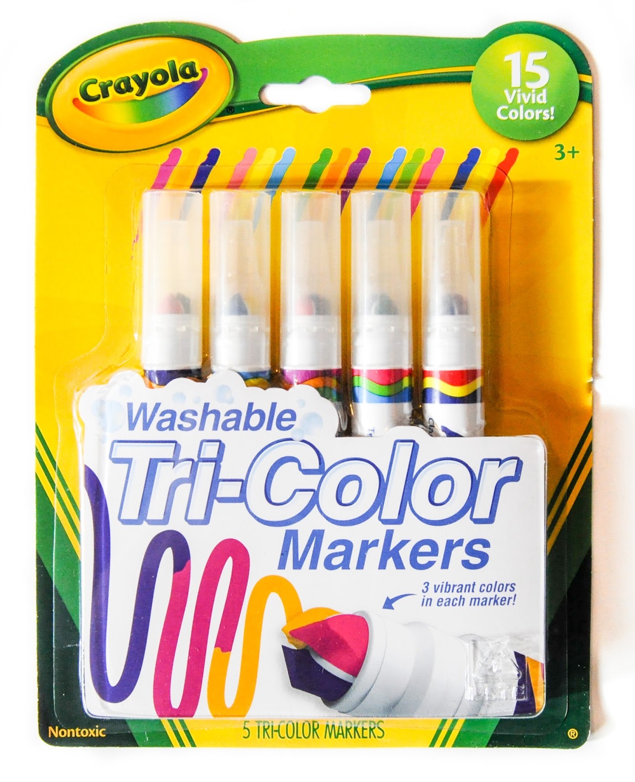 Crayola Mighty Marks 4 NEON Marker Pens Washable 