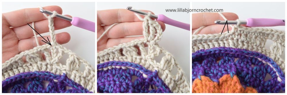 Water Lilly 12" Afghan Square - FREE crochet pattern - www.lillabjorncrochet.com