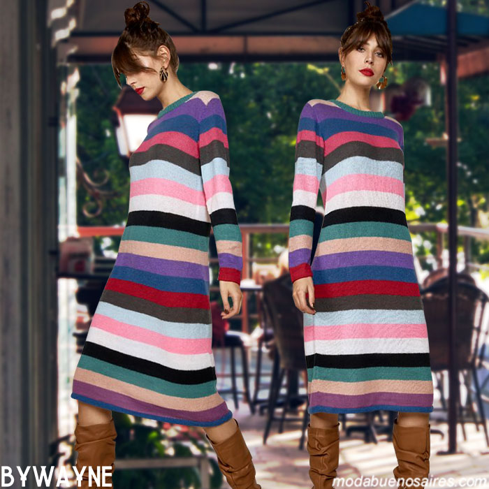 vestido tejido invierno