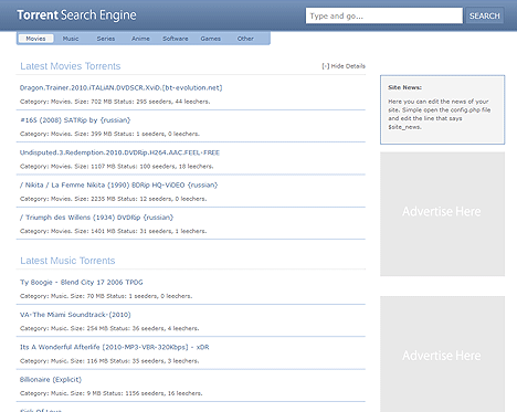 site torrent web templates site torrent web templates