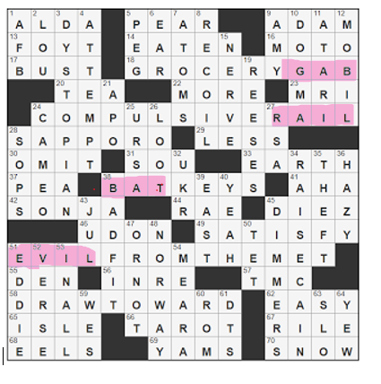 L A Times Crossword Corner