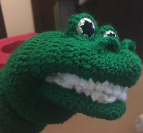 Crochet... Amigurumi : Crocodile Hand Puppet