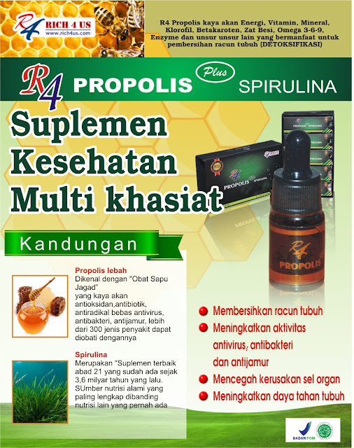 Apa itu R4 Propolis plus Spirulina ? Serba