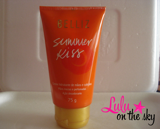 Creme Hidratante para mãos e cutículas Belliz - Summer Kiss - blog lulu on the sky