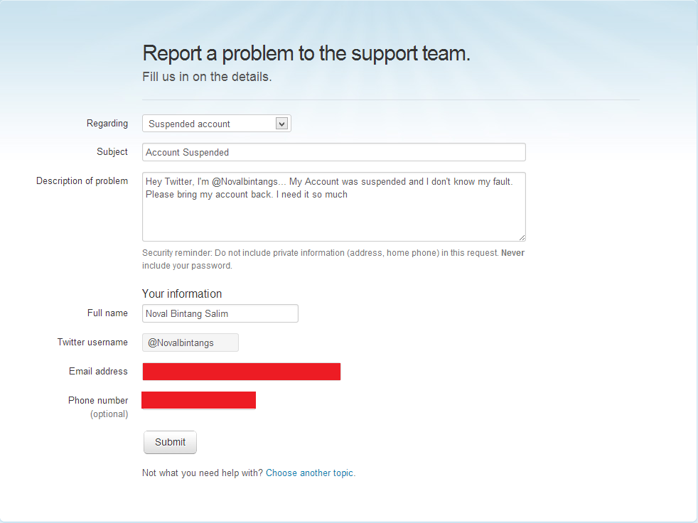 Https support m. Back account. Twitter support Team emails.