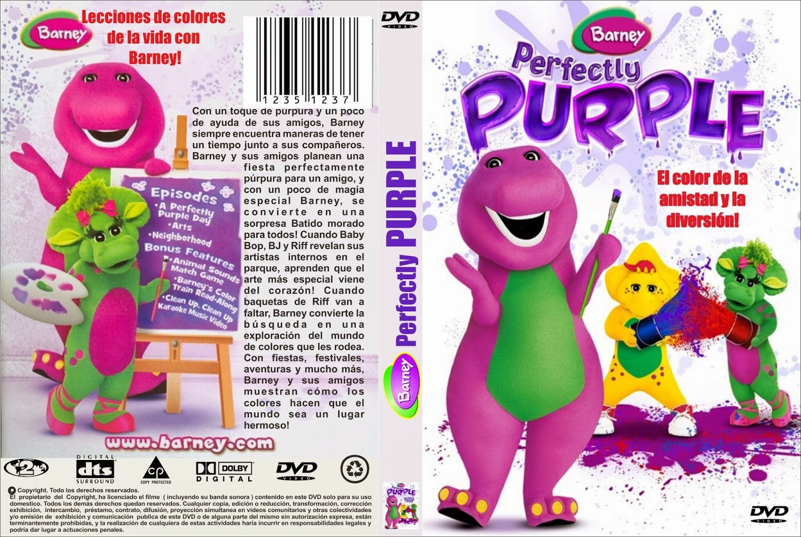 CATALOGO INFANTIL: Barney - Perfectamente morado
