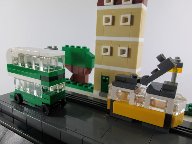 MOC LEGO Rua de Lisboa em micro escala