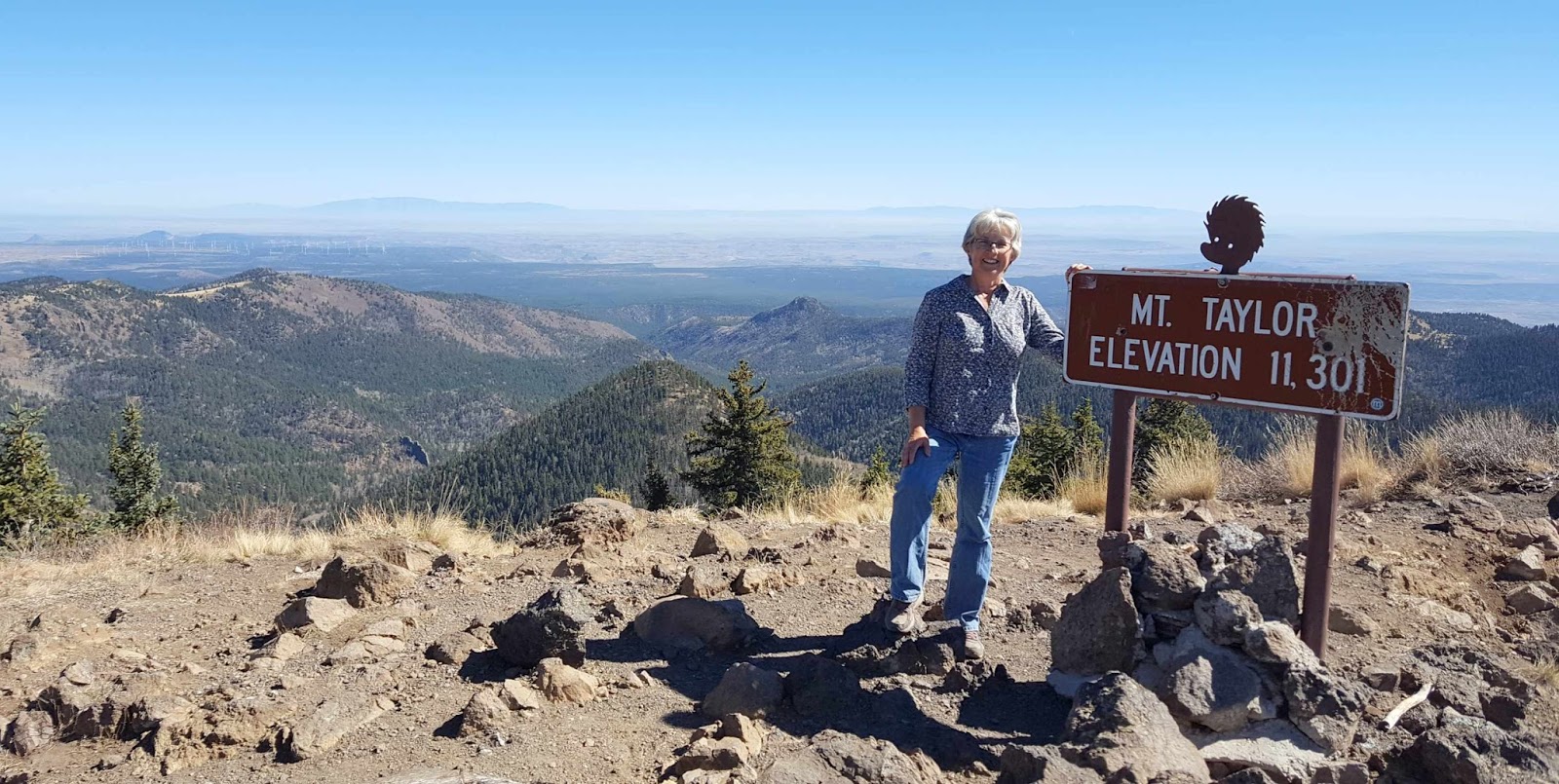 Wandering His Wonders Mount Taylor Summit It's hard to breath at