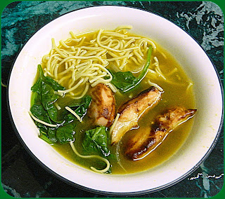 Chinese Barbecue Chicken Soup with Noodles from Bizzy Bakes 