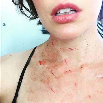 Milla Jovovich Resident Evil The Final Chapter Makeup Test