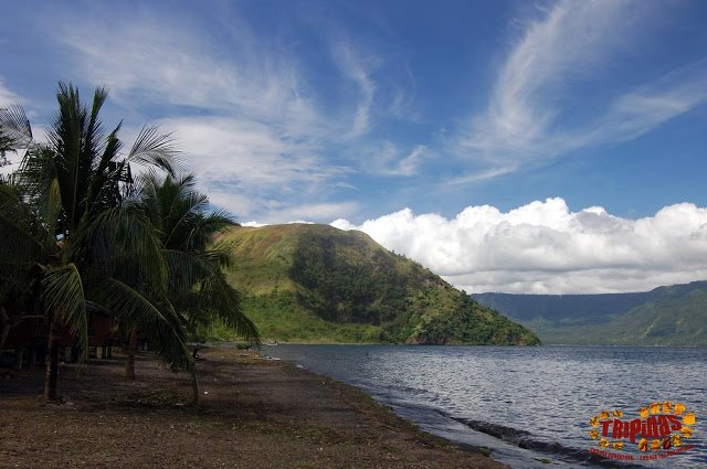 Taal volcano island beach