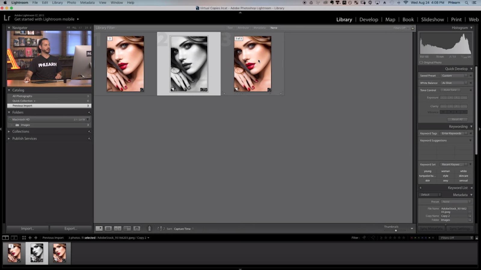 How to Use Virtual Copies in Lightroom Blog Photography Tips ISO