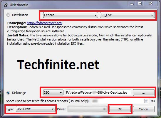 How to create a Bootable pendrive using UNetbotin - Techfinite