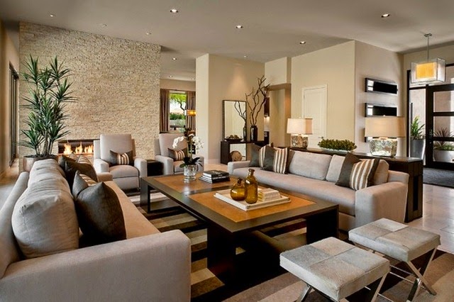 Living room interior design ideas – browns are modern