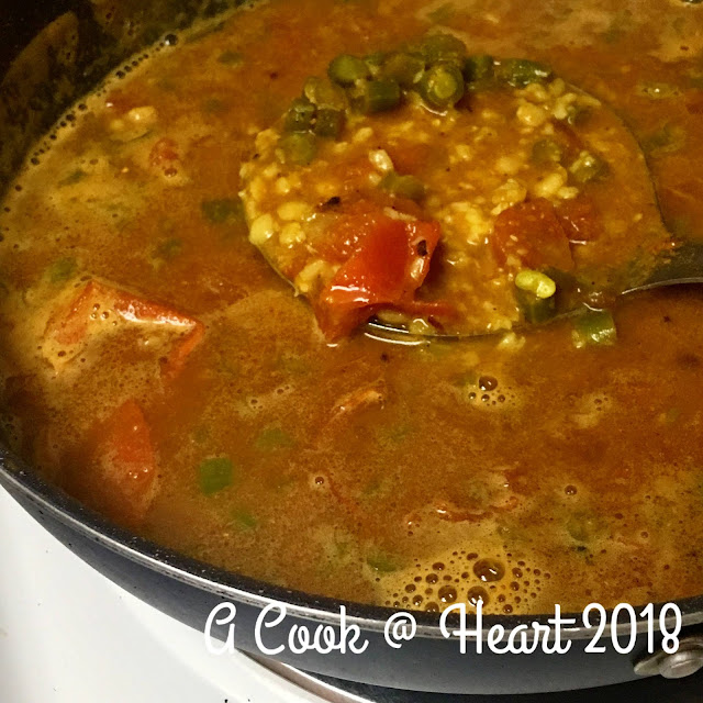 A Cook @ Heart: Beans Kootu (a South Indian stew made with french beans)