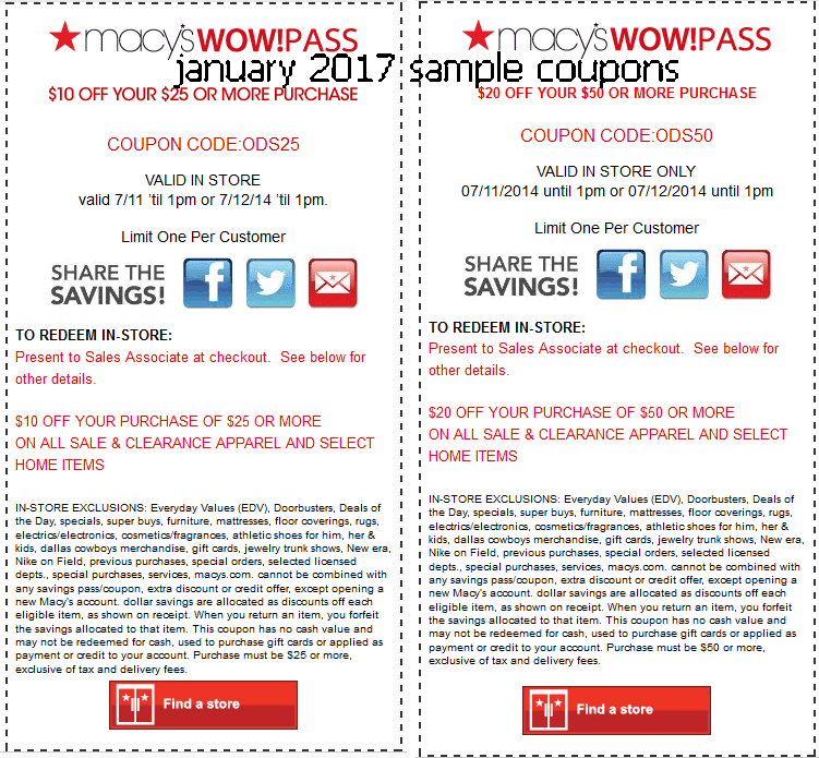 Printable Coupons 2021 Macy's Coupons
